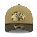 Kansas City Chiefs Official 9SEVENTY NFL Salute to Service Trucker Cap Snapback By New Era - new