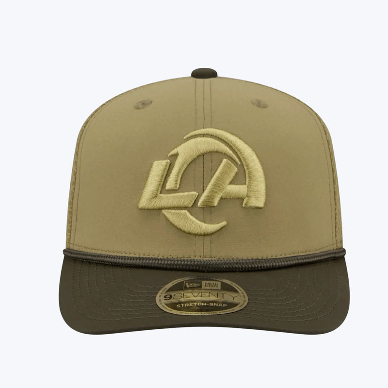 Los Angeles Rams Official 9SEVENTY NFL Salute to Service Trucker Cap Snapback By New Era - new