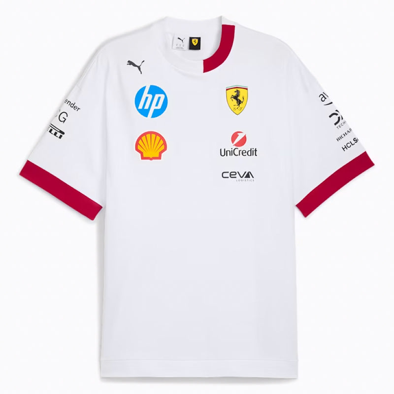 Ferrari Race Men's Drivers T-Shirt White by Puma