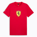 Ferrari Race Men's Colored Big Shield T-Shirt Rosso by Puma - new