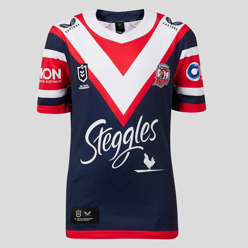 Sydney Roosters 2024 Kid's Home Jersey NRL Rugby League by Castore - new