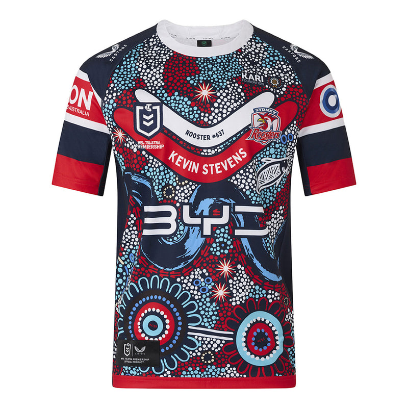 Sydney Roosters 2025 Men's Indigenous Jersey NRL Rugby League by Castore - new