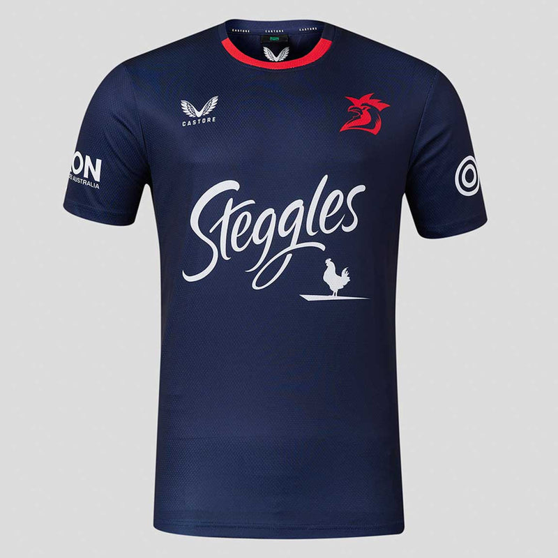 Sydney Roosters 2024 Men's Training T-Shirt NRL Rugby League by Castore - new