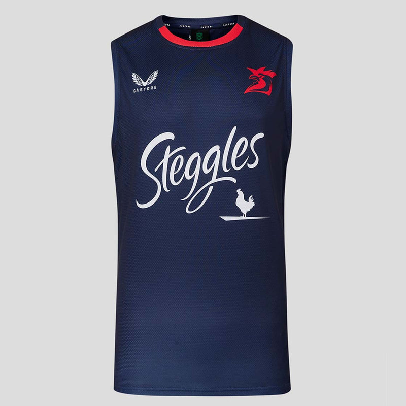Sydney Roosters 2024 Men's Training Singlet NRL Rugby League by Castore - new