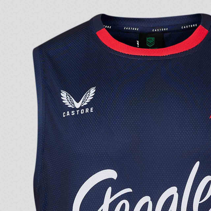 Sydney Roosters 2024 Men's Training Singlet NRL Rugby League by Castore - new