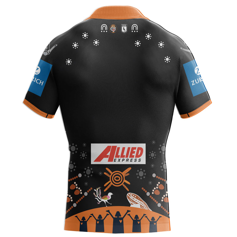 Wests Tigers 2025 Kids Indigenous Jersey NRL Rugby League by Steeden
