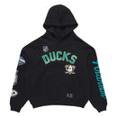 Anaheim Ducks Vintage OTH Hoodie NHL Faded Black By Majestic - new