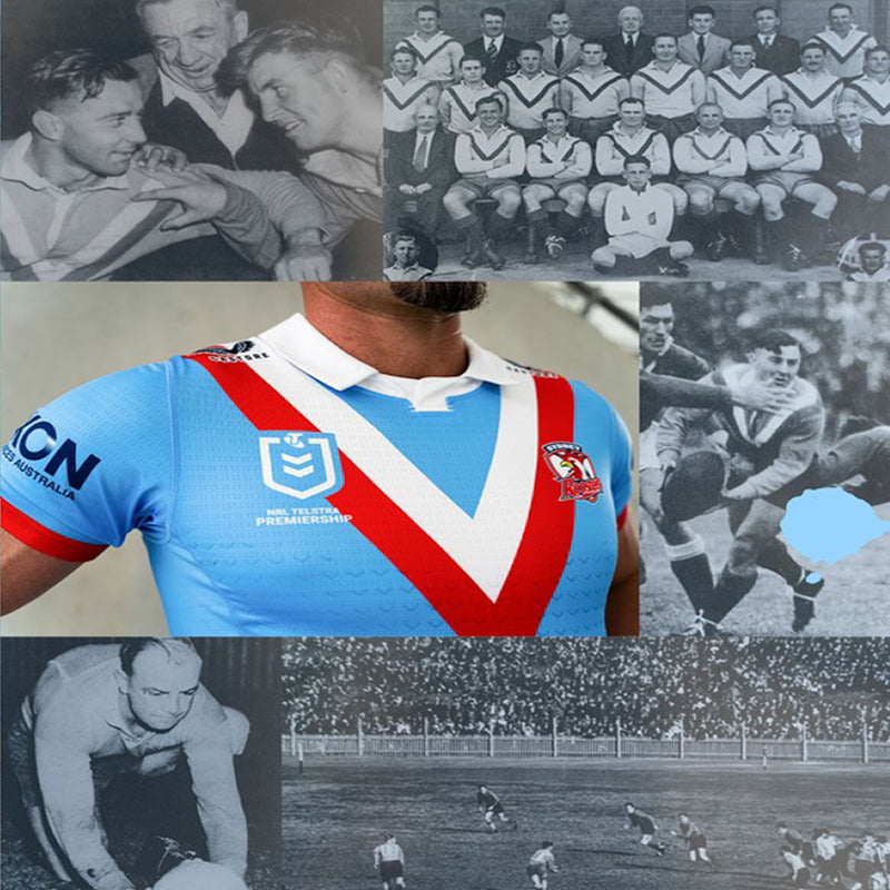 Sydney Roosters 2025 Men's ANZAC Round Jersey NRL Rugby League by Castore - new