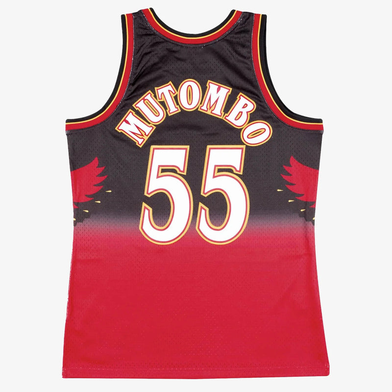 Atlanta Hawks Dikembe Mutombo 1996-97 Hardwood Classics Swingman Jersey by Mitchell & Ness - new