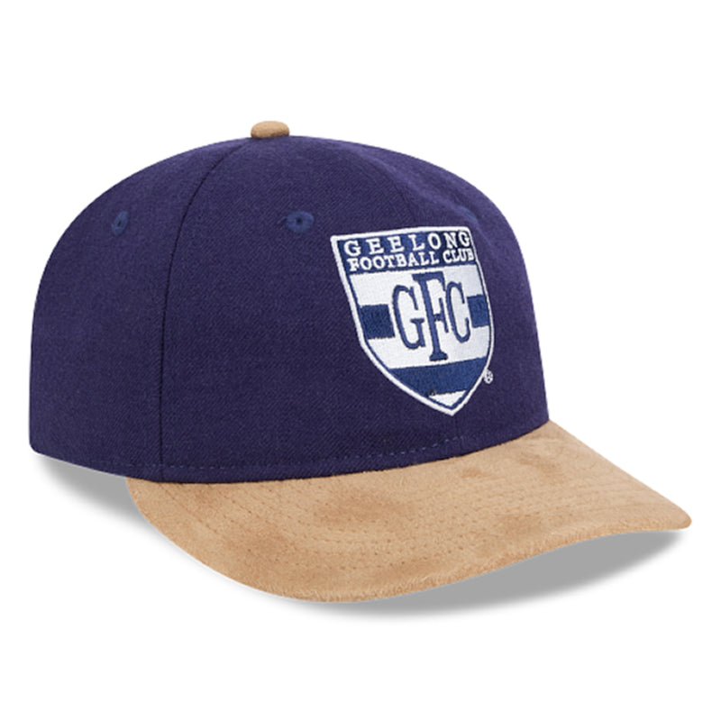Geelong Cats Official 9FIFTY Retro Contrast Vintage Cap Strapback AFL by New Era - new