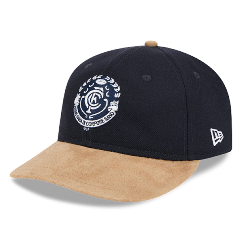 Carlton Blues Official 9FIFTY Retro Contrast Vintage Cap Strapback AFL by New Era - new