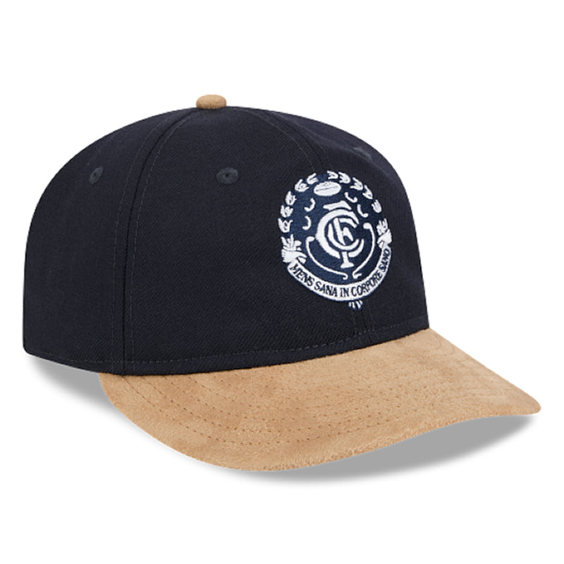 Carlton Blues Official 9FIFTY Retro Contrast Vintage Cap Strapback AFL by New Era - new