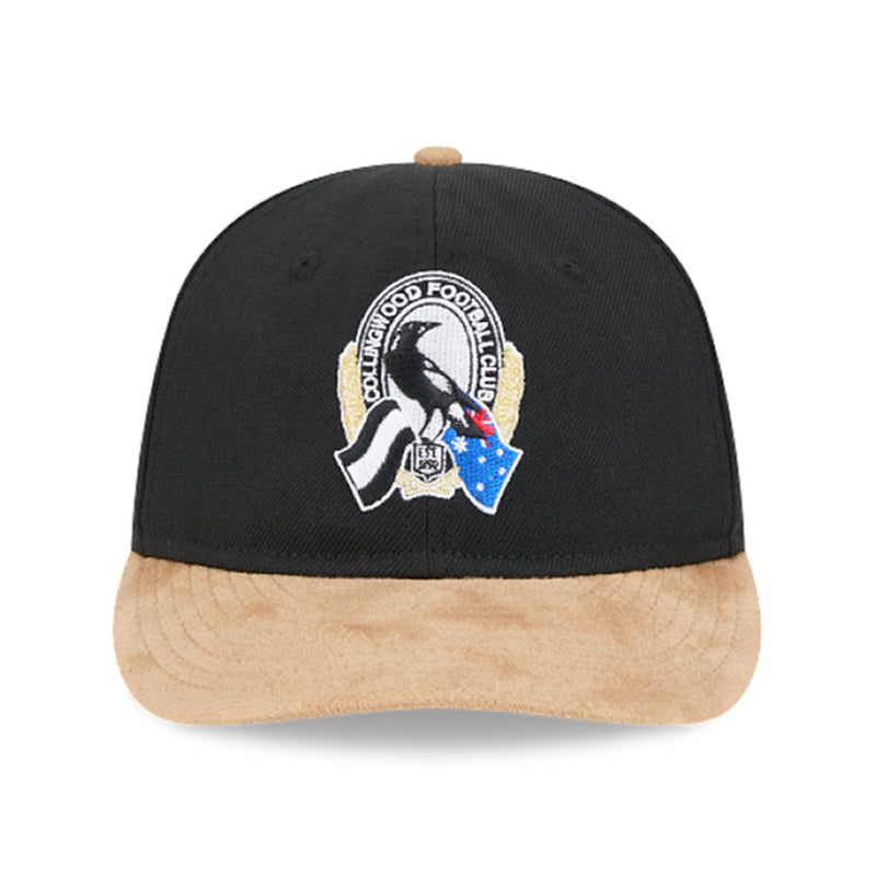 Collingwood Magpies Official 9FIFTY Retro Contrast Vintage Cap Strapback AFL by New Era - new