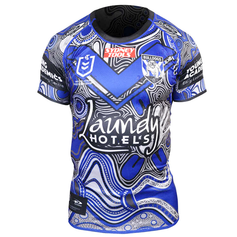 Canterbury Bulldogs 2023 Indigenous Men's Jersey NRL Rugby League by Classic - new