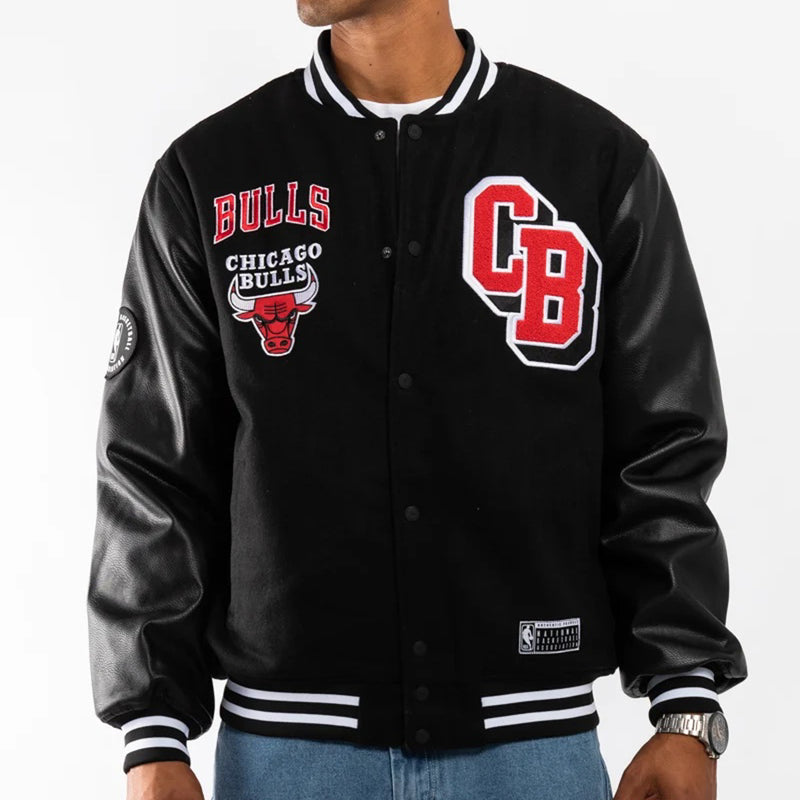 Chicago Bulls Aberdeen Letterman Jacket NBA by Mitchell & Ness - new