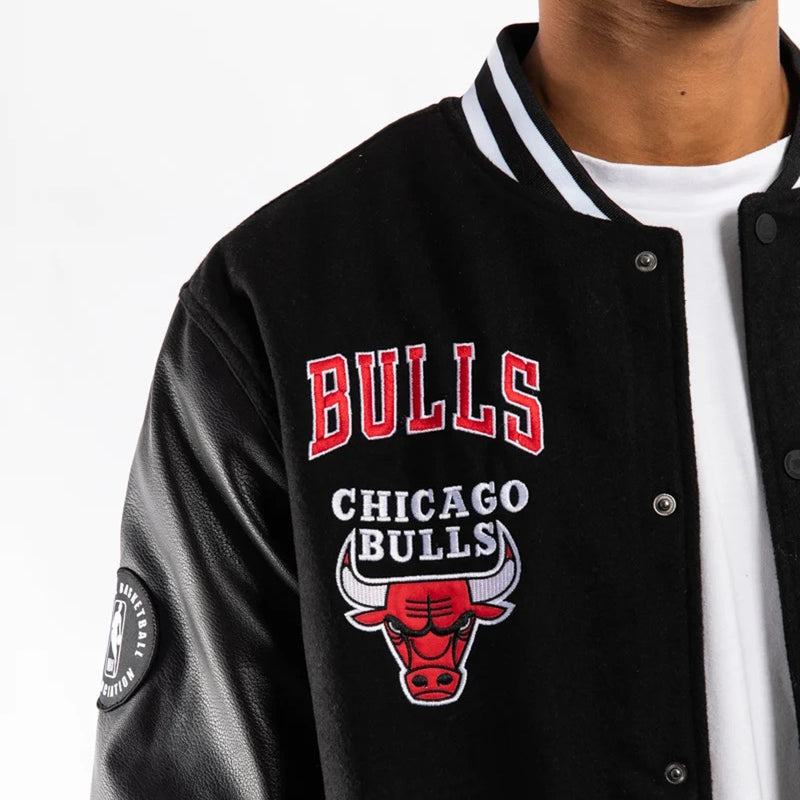 Chicago Bulls Aberdeen Letterman Jacket NBA by Mitchell & Ness - new