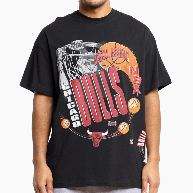 Chicago Bulls Aerial Assault Vintage NBA T-Shirt by Mitchell & Ness - new