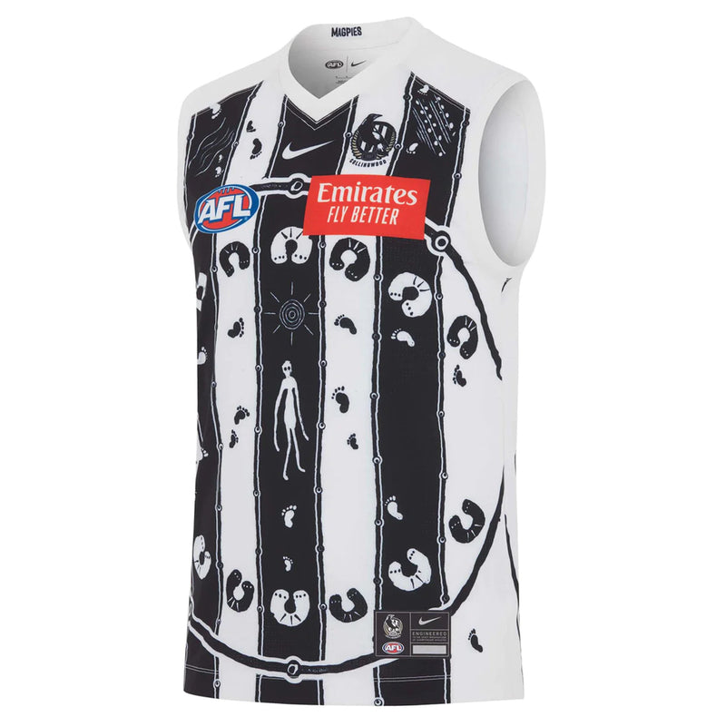 Collingwood Magpies 2024 Men's AFL Indigenous Jersey Guernsey By Nike - new