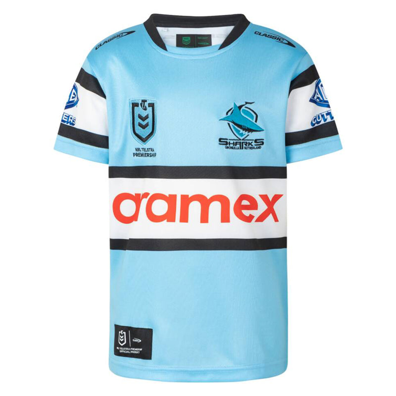 Cronulla Sharks 2024 Kid's Home Jersey NRL Rugby League by Classic - new
