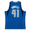Dallas Mavericks 41 Dirk Nowitzki 2010-11 Hardwood Classics Swingman Jersey by Mitchell & Ness - new