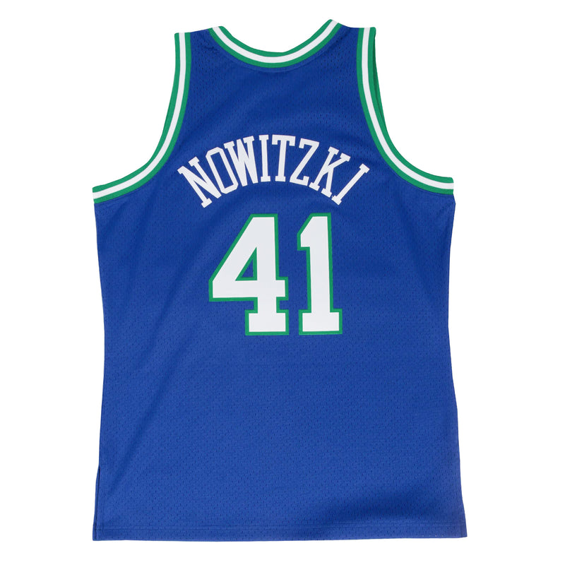 Dallas Mavericks Road 1998-99 Dirk Nowitzki Hardwood Classics Swingman Jersey by Mitchell & Ness - new