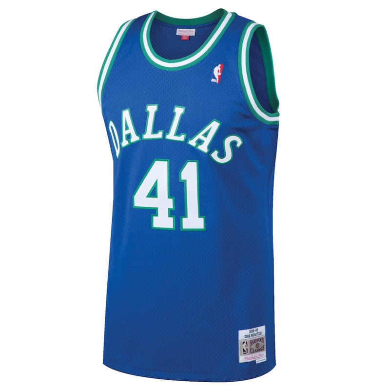 Dallas Mavericks Road 1998-99 Dirk Nowitzki Hardwood Classics Swingman Jersey by Mitchell & Ness - new