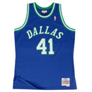 Dallas Mavericks Road 1998-99 Dirk Nowitzki Hardwood Classics Swingman Jersey by Mitchell & Ness - new