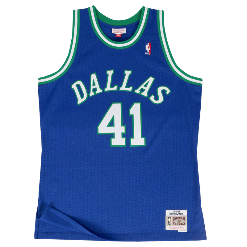 Dallas Mavericks Road 1998-99 Dirk Nowitzki Hardwood Classics Swingman Jersey by Mitchell & Ness - new