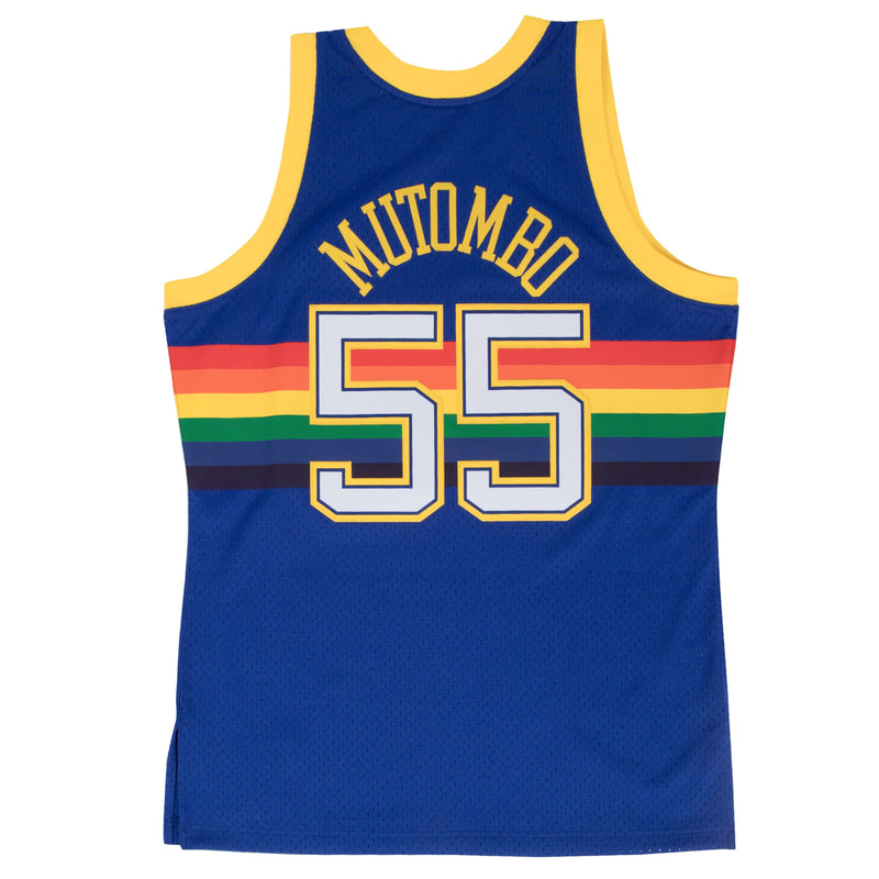 Denver Nuggets Dikembe Mutombo 1991-92 Hardwood Classics Swingman Jersey by Mitchell & Ness - new