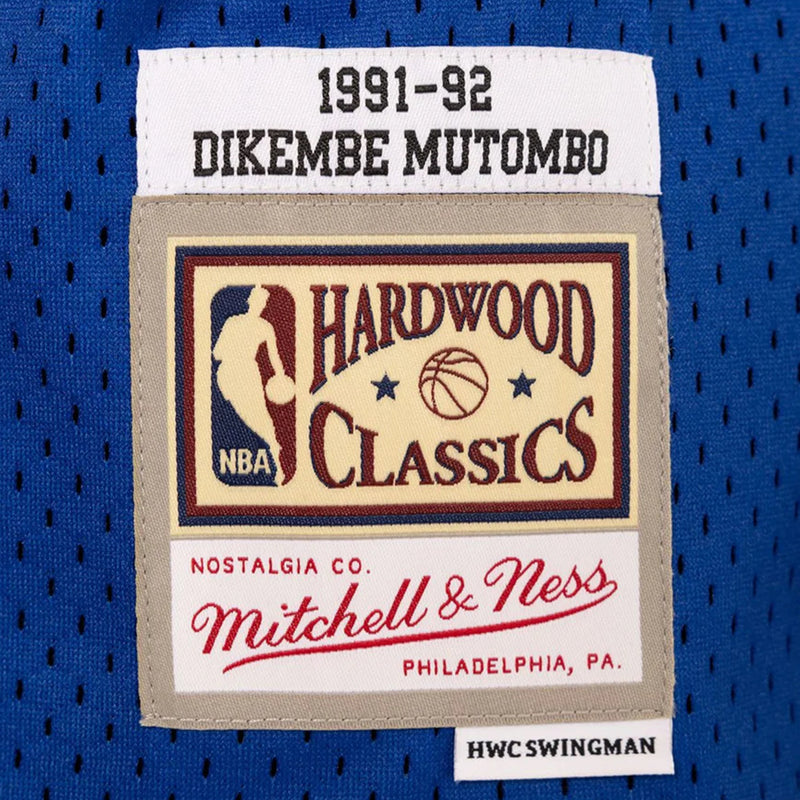 Denver Nuggets Dikembe Mutombo 1991-92 Hardwood Classics Swingman Jersey by Mitchell & Ness - new