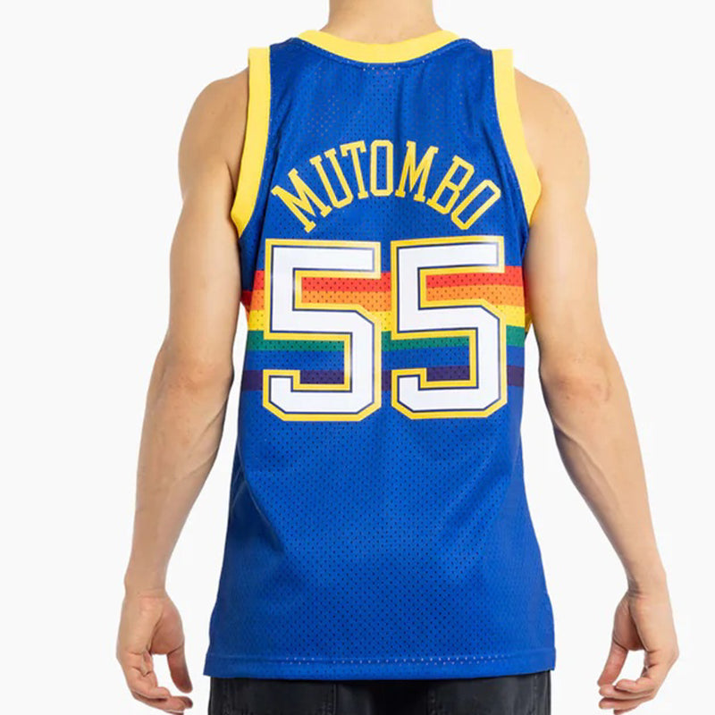 Denver Nuggets NBA Dikembe Mutombo Hardwood Classics Jersey