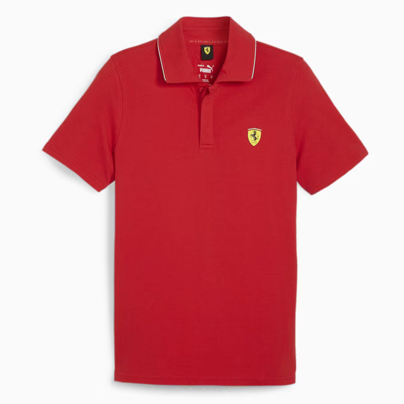 Ferrari Race Men's Race Polo Rosso Corsa by Puma - new