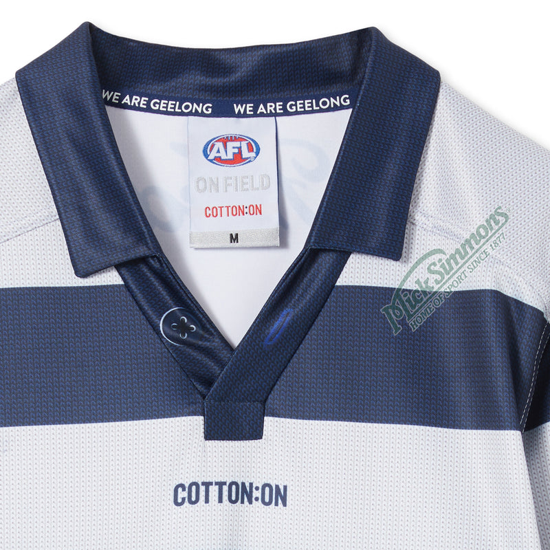 Geelong Cats 2023 Men's Retro Long Sleeve Jersey AFL Guernsey - new