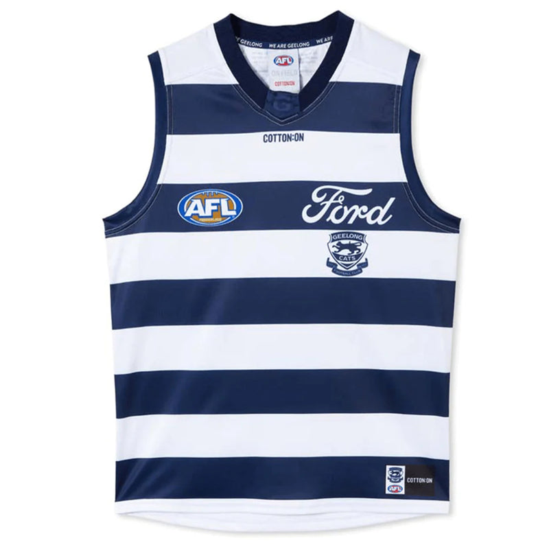 Geelong Cats 2024 Men's Home Jersey AFL Guernsey by Cotton On - new
