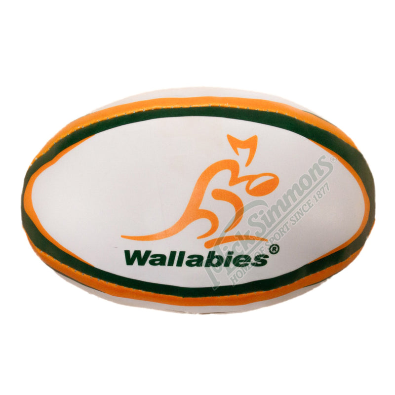 Gilbert Wallabies Australian Rugby Kids & Toddlers Union Mini Sponge Ball - new