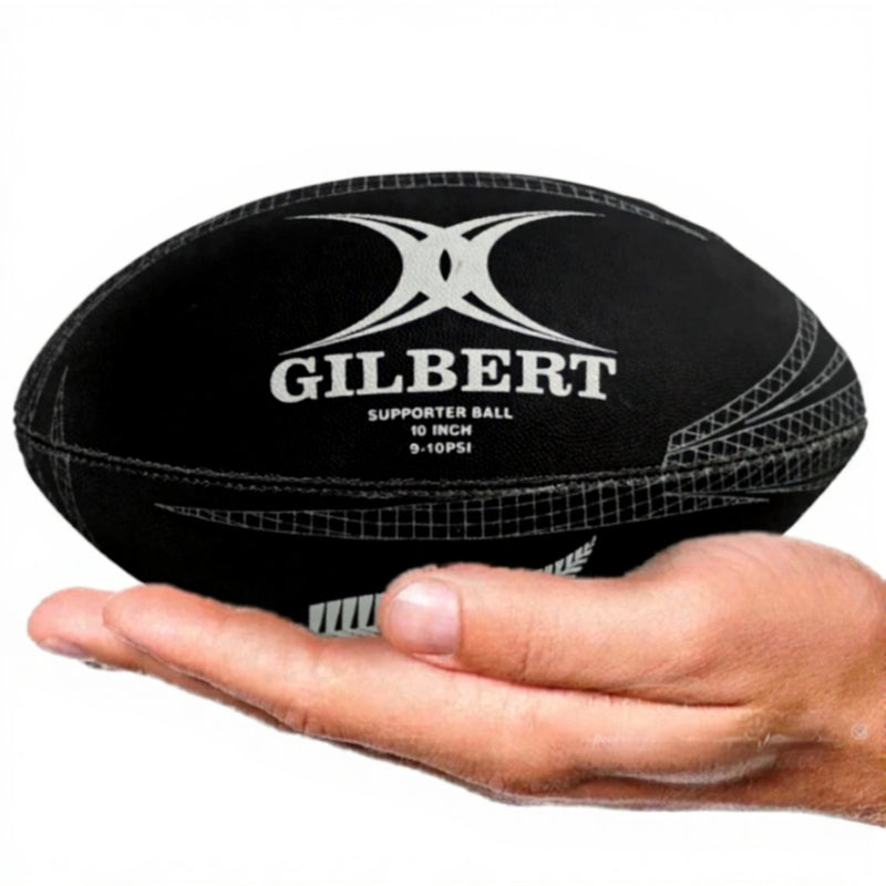 All Blacks Supporter Ball Rugby Union Ball Size 10″ by Gilbert