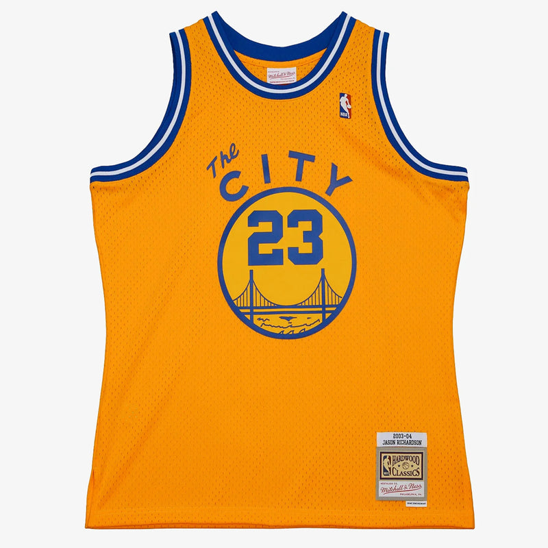 Golden State Warriors 2003-04 Jason Richardson 23 Hardwood Classics Swingman Jersey by Mitchell & Ness - new