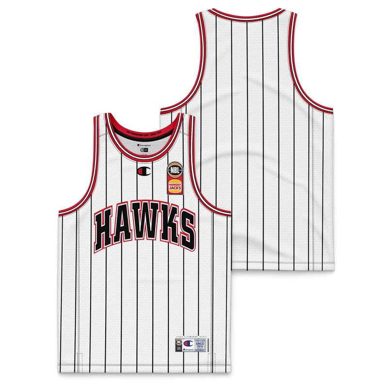 Illawarra Hawks 2023/24 Authentic Kids Crew Neck Away Jersey NBL Basketball by Champion - new