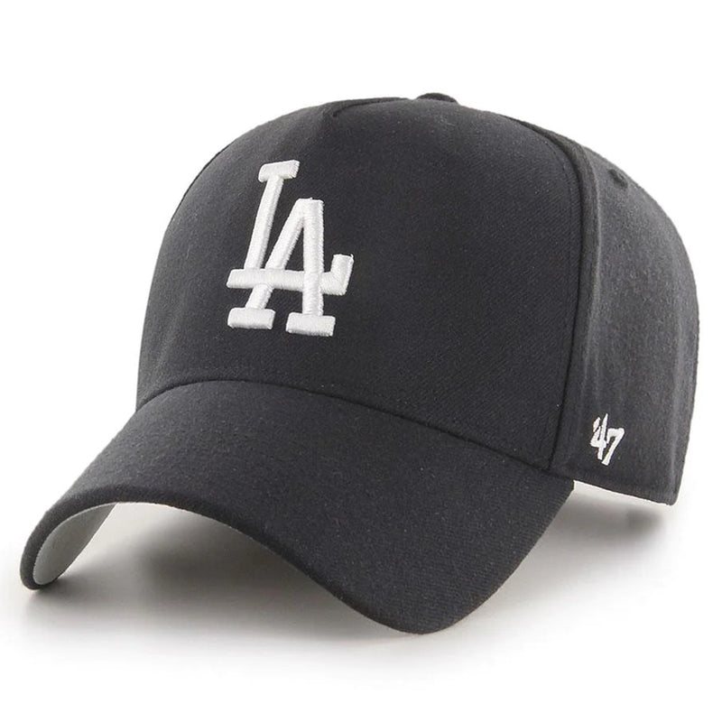 Los Angeles Dodgers Black / White MVP Cap by 47 Brand - DT Snapback - new