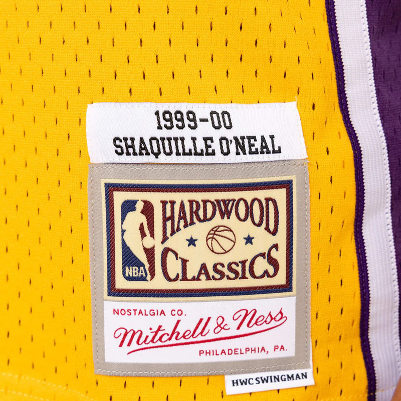 Los Angeles LA Lakers 1999-00 Lakers Shaquille O'Neal 34 Hardwood Classics Swingman Alternate Jersey by Mitchell & Ness - new