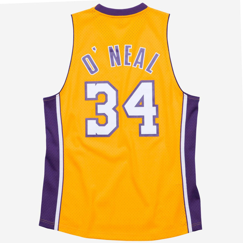 Los Angeles LA Lakers 1999-00 Lakers Shaquille O'Neal 34 Hardwood Classics Swingman Alternate Jersey by Mitchell & Ness - new