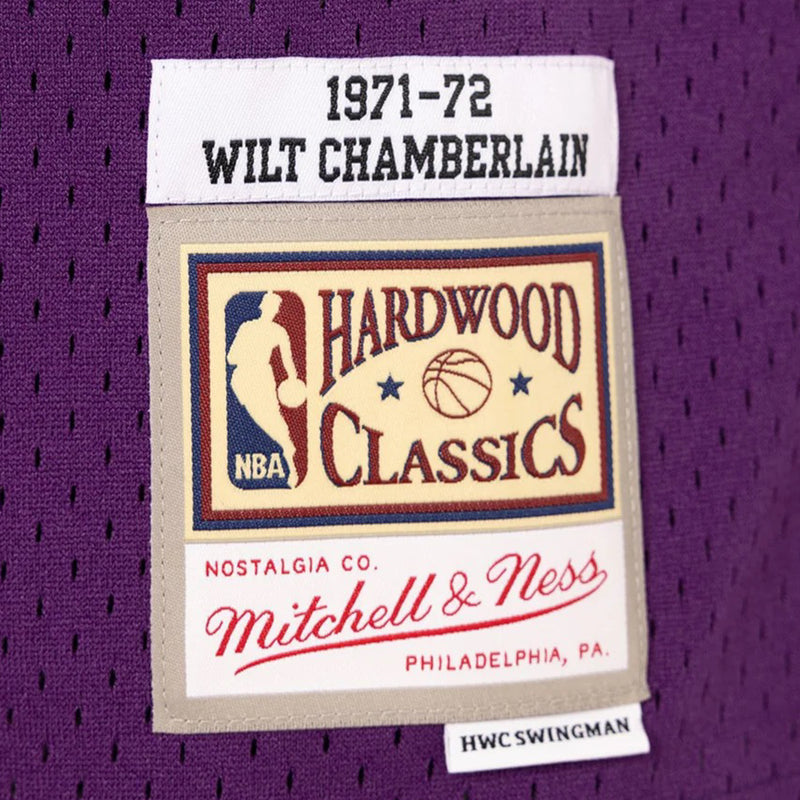 Los Angeles Lakers Wilt Chamberlain 1971-72 Hardwood Classics Swingman Jersey by Mitchell & Ness - new