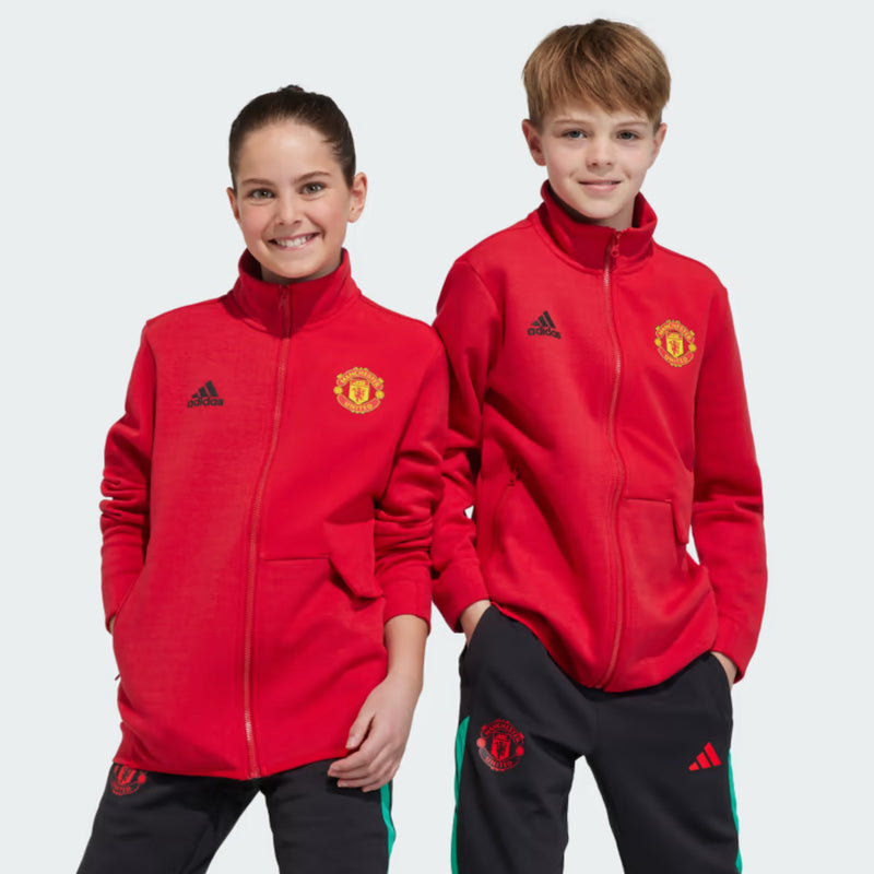 Manchester United FC 2023-24 Anthem Kids Jacket by Adidas - new