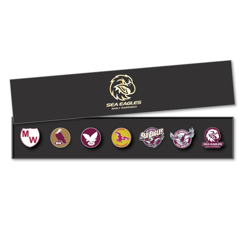 Manly Sea Eagles NRL Evolution Series Collection Set Team Metal Logo Pin Badge