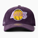 Los Angeles Lakers Retro Corduroy Origins Snapback Cap by Mitchell & Ness - new