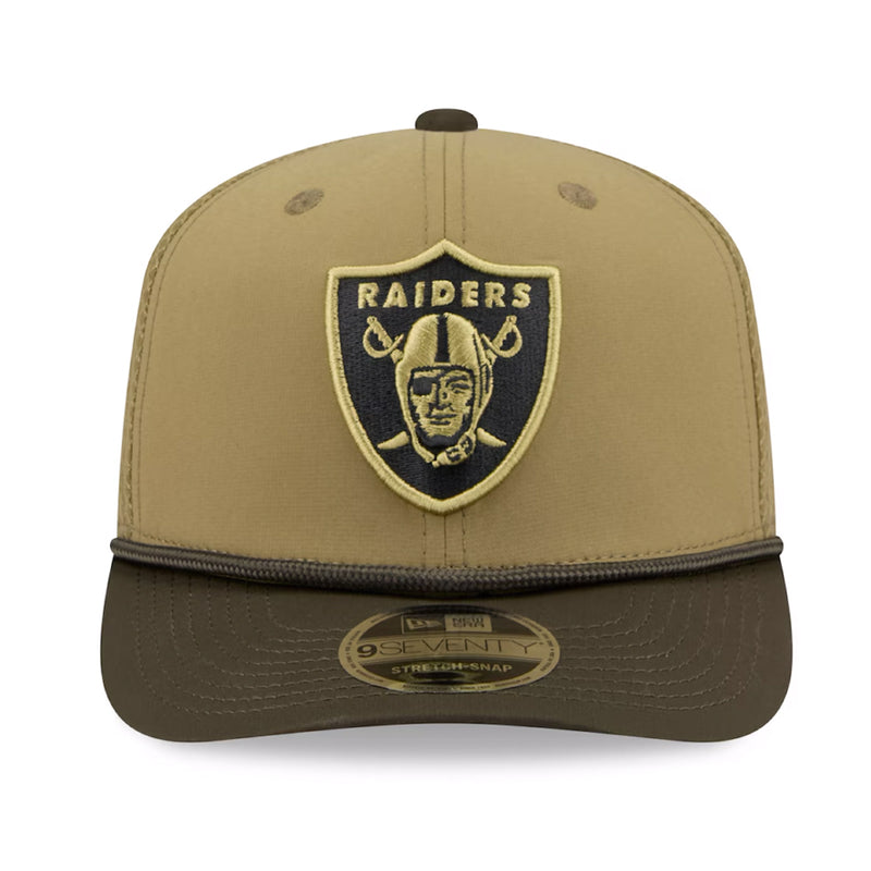 Las Vegas Raiders Official 9SEVENTY NFL Salute to Service Trucker Cap Snapback By New Era - new