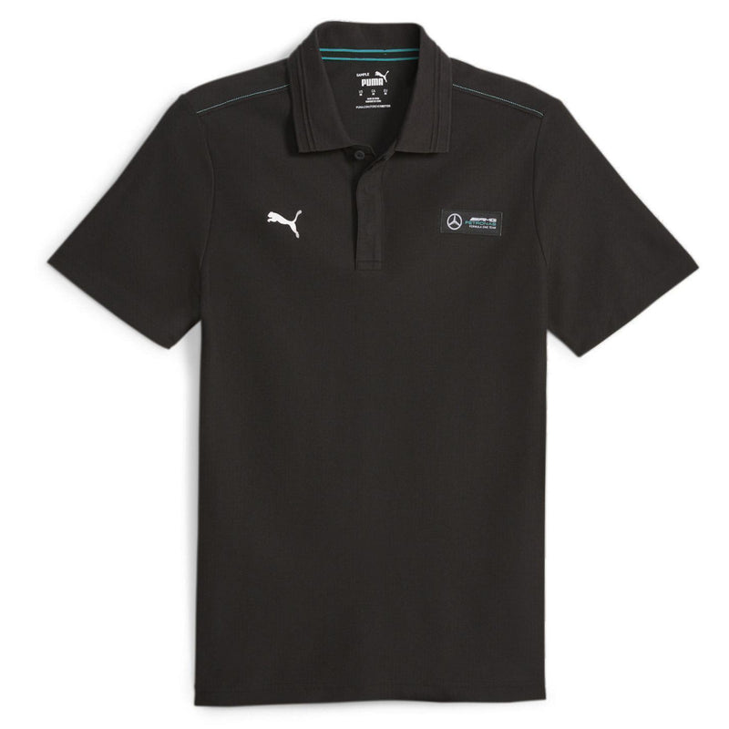 Mercedes MAPF1 Men's Polo Team T-Shirt by Puma - Black - new