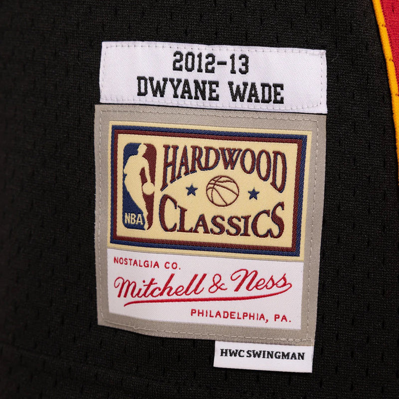 Miami Heat 2012-13 Road Dwyane Wade Swingman NBA Hardwood Classics Swingman Jersey by Mitchell & Ness - new
