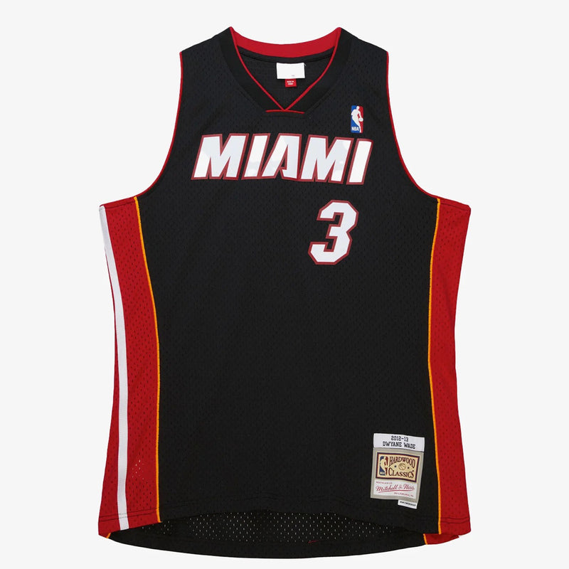 Miami Heat 2012-13 Road Dwyane Wade Swingman NBA Hardwood Classics Swingman Jersey by Mitchell & Ness - new
