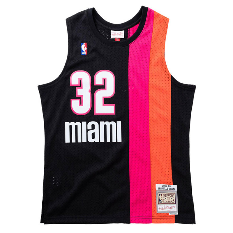 Miami Heat O'Neal 2005-06 Alternate Swingman Jersey Hardwood Classics by Mitchell & Ness - new